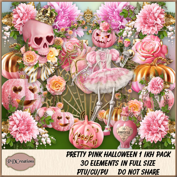 Petty Pink Halloween 1 IKH Pack
