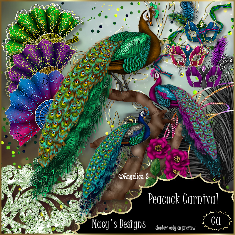Peacock Carnival - Click Image to Close