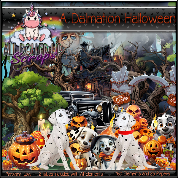 A Dalmation Halloween - Click Image to Close