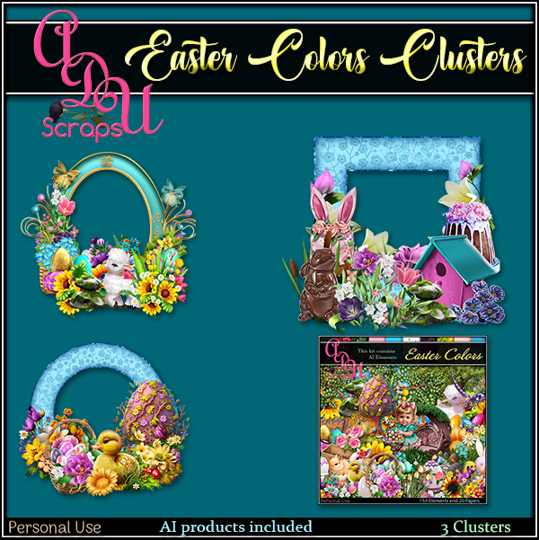 Easter Colors Clusters