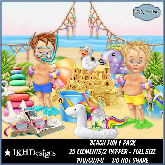 Beach Fun 1 Pack - Click Image to Close