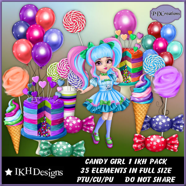 Candy Girl 1 IKH Pack - Click Image to Close