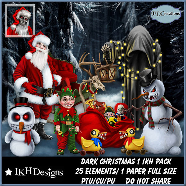 Dark Christmas 1 IKH Pack - Click Image to Close