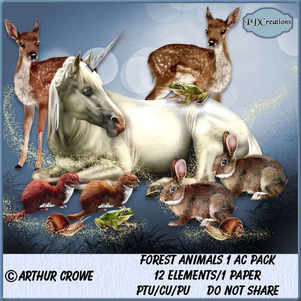 Forest Animals 1 AC Pack - Click Image to Close