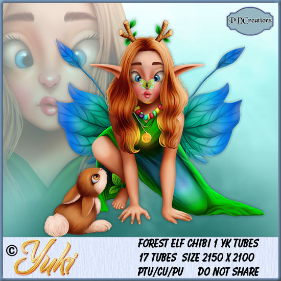 Forest Elf Chibi 1 YK Tubes - Click Image to Close