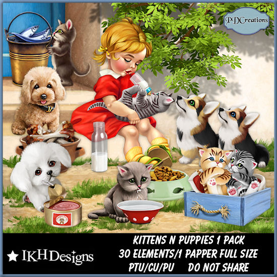 Kittens n Puppies 1 Pack - Click Image to Close