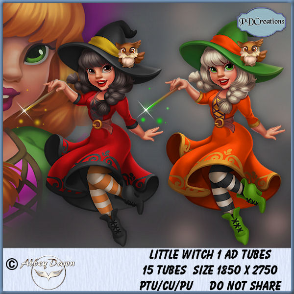 Little Witch 1 AD Tubes - Click Image to Close