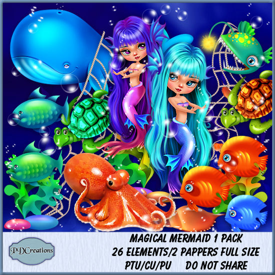 Magical Mermaid 1 Pack - Click Image to Close