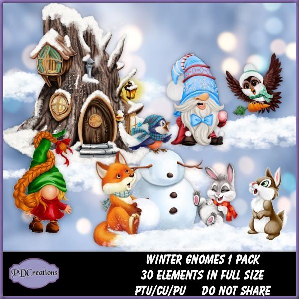 Winter Gnomes 1 Pack