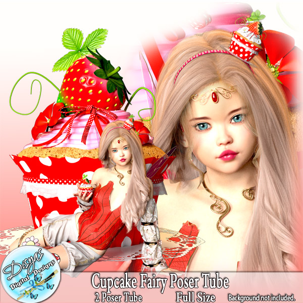 CUPCAKE FAIRY POSER TUBE CU - FS by Disyas - Click Image to Close