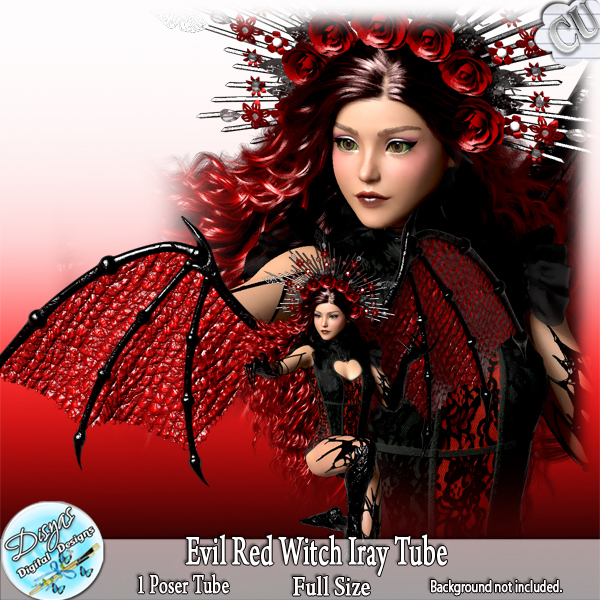 EVIL RED WITCH IRAY POSER TUBE CU - FS by Disyas - Click Image to Close