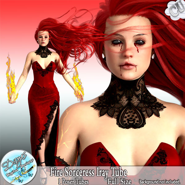 FIRE SORCERESS IRAY TUBE CU - FS by Disyas - Click Image to Close