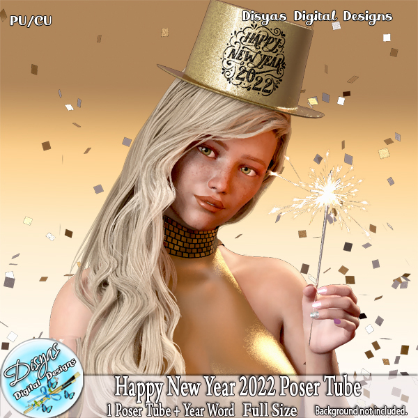 HAPPY NEW YEAR 2022 POSER TUBE PACK CU - Click Image to Close