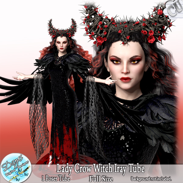 LADY CROW IRAY POSER TUBE CU - FS by Disyas - Click Image to Close