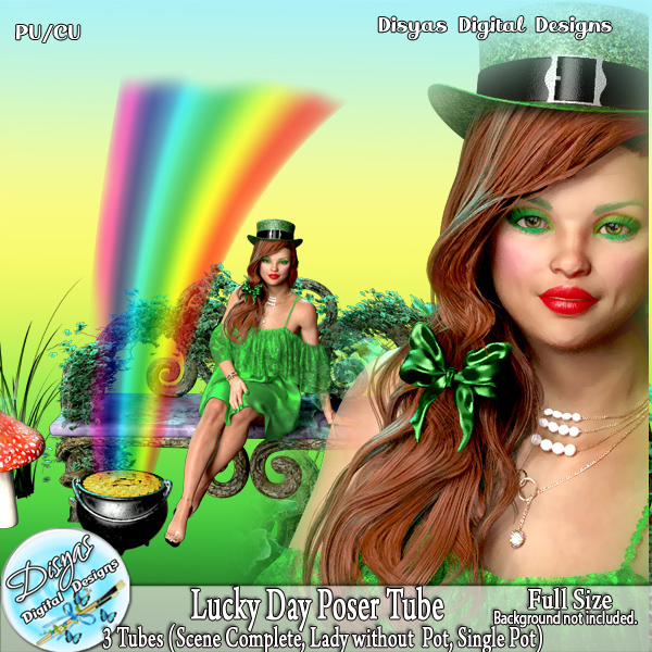 LUCKY DAY POSER TUBE CU - FS by Disyas - Click Image to Close