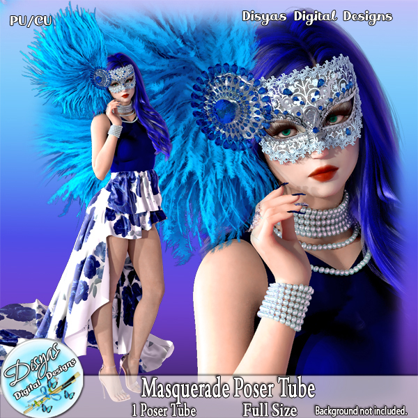 MASQUERADE POSER TUBE PACK CU by Disyas - Click Image to Close