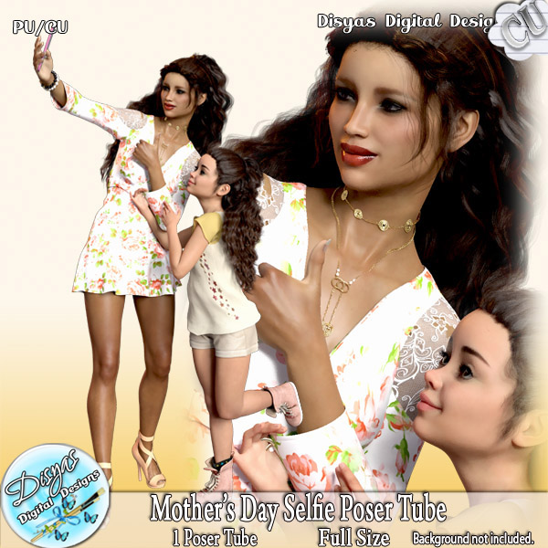 MOTHER'S DAY SELFIE POSER TUBE PACK CU - FS by Disyas - Click Image to Close