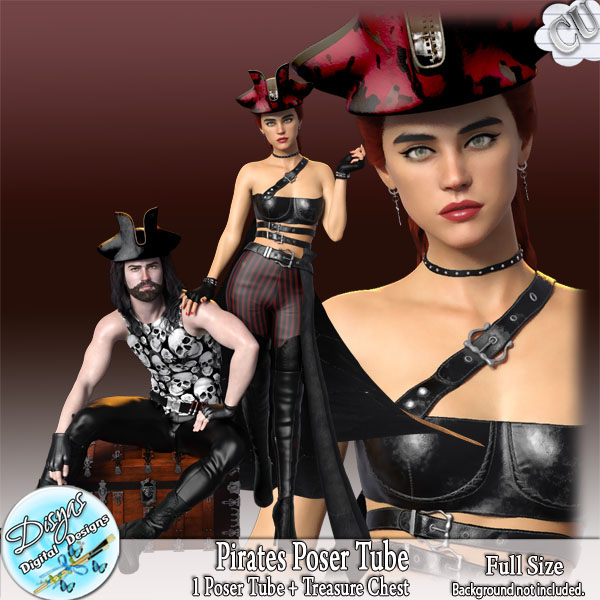 PIRATES POSER TUBE PACK CU - FS by Disyas - Click Image to Close