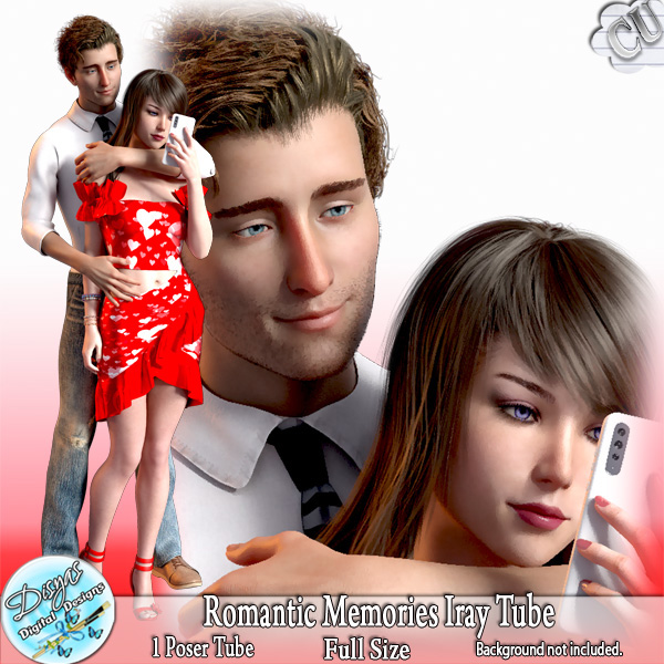 ROMANTIC MEMORIES IRAY POSER TUBE CU by Disyas - Click Image to Close