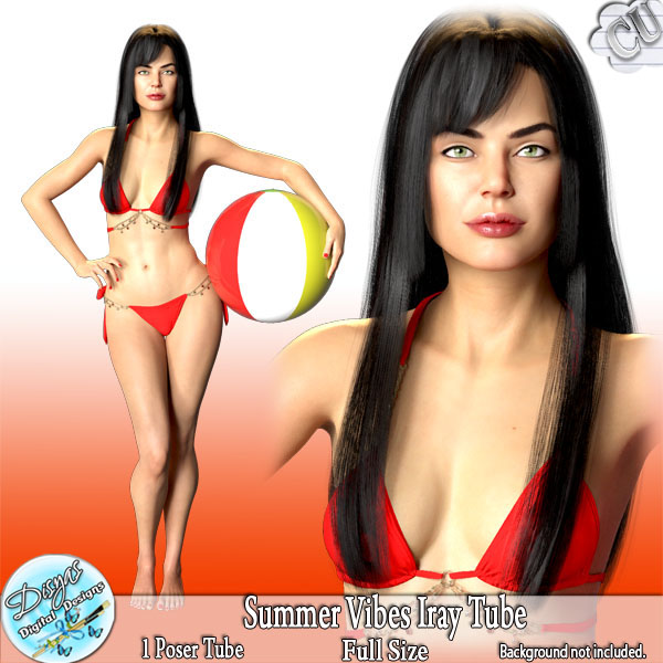 SUMMER VIBES IRAY TUBE CU - FS by Disyas - Click Image to Close