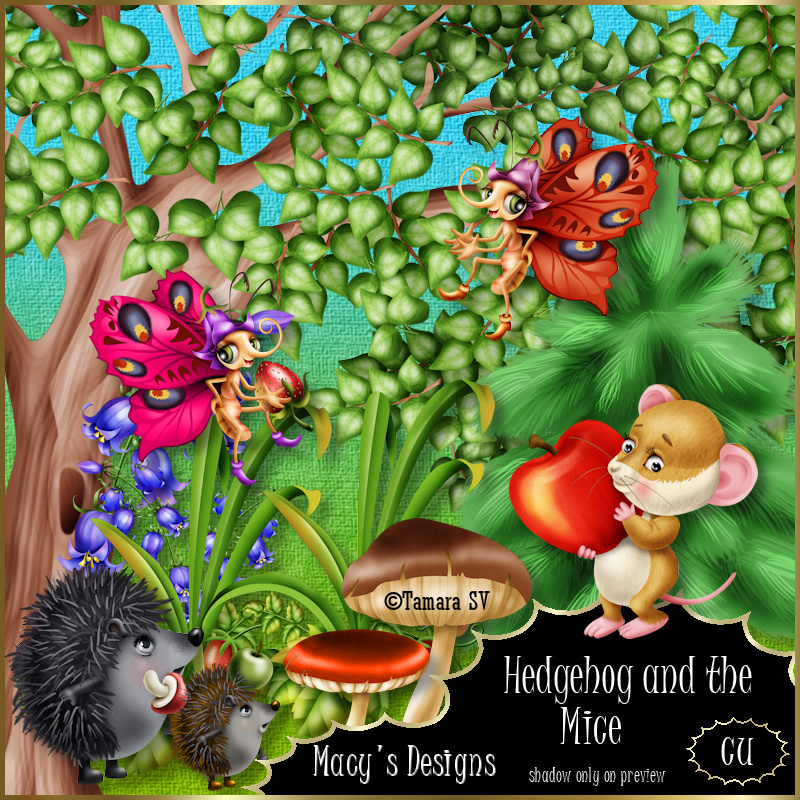 Hedgehog and the Mice - Click Image to Close