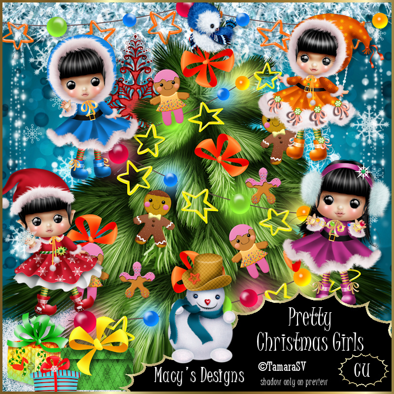 Pretty Christmas Girls - Click Image to Close