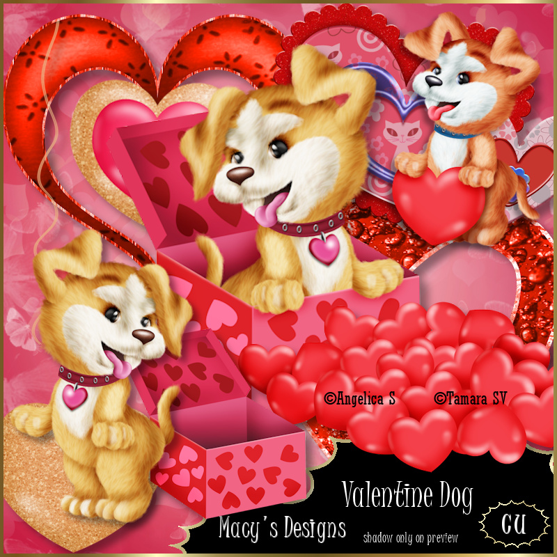Valentine Dog - Click Image to Close