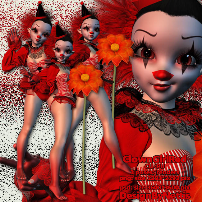 ClownGirlRed - Click Image to Close