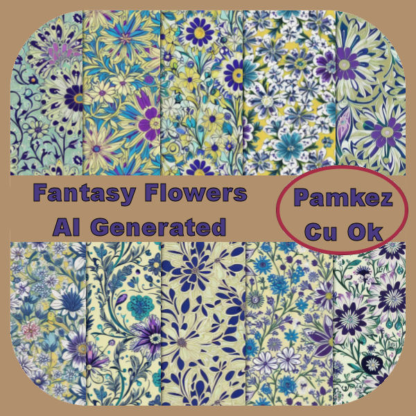 AI Fantasy Flowers Papers - Click Image to Close