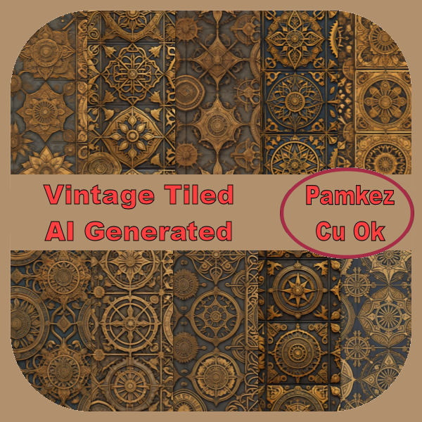 AI Vintage Tiled Patterns