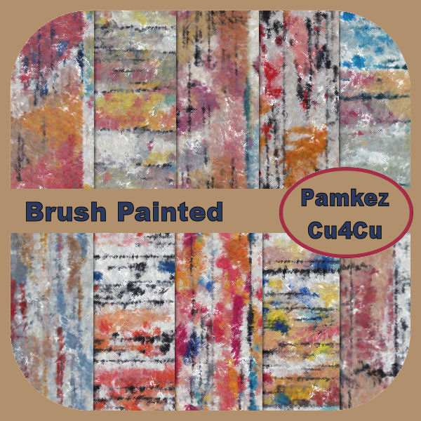 Brush Painted Papers