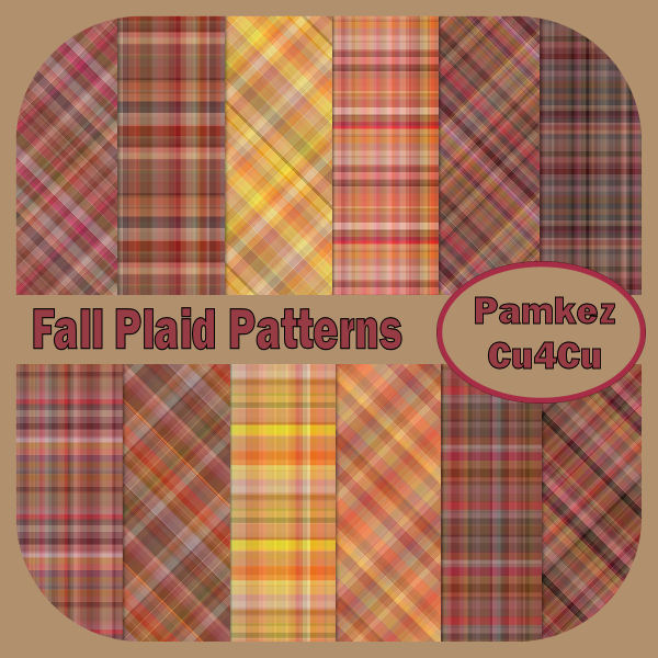 Fall Plaid Papers