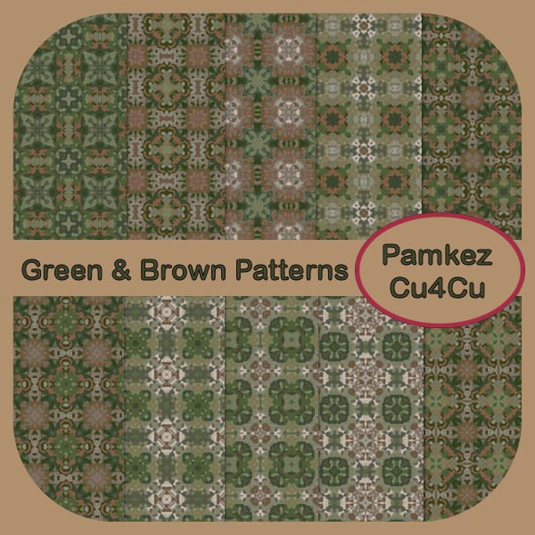 Green & Brown Patterns - Click Image to Close