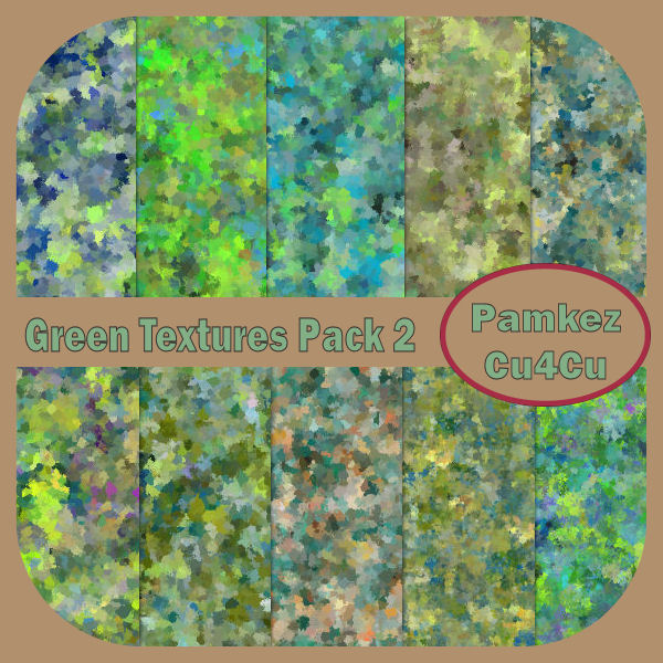 Green Textures Papers Pack 2