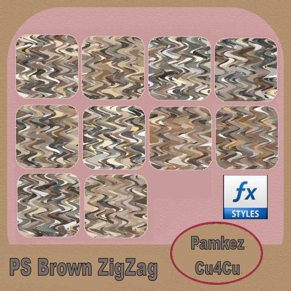 PS Brown ZIgZag Styles