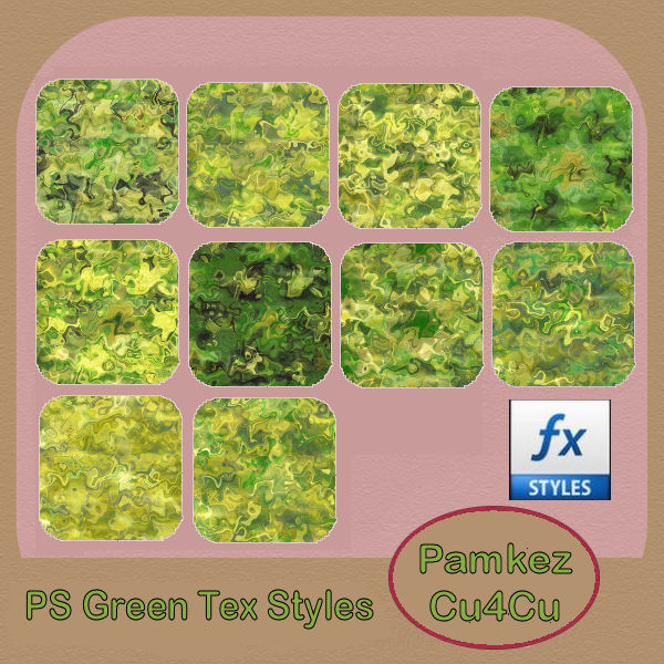 PS Green Textured Styles - Click Image to Close