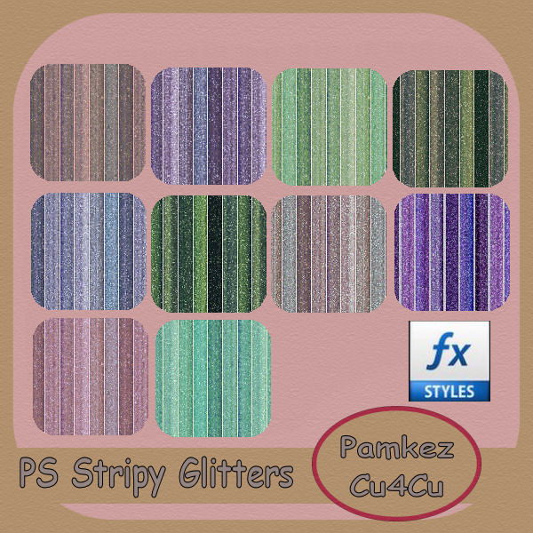 PS Stripy Glitter Styles