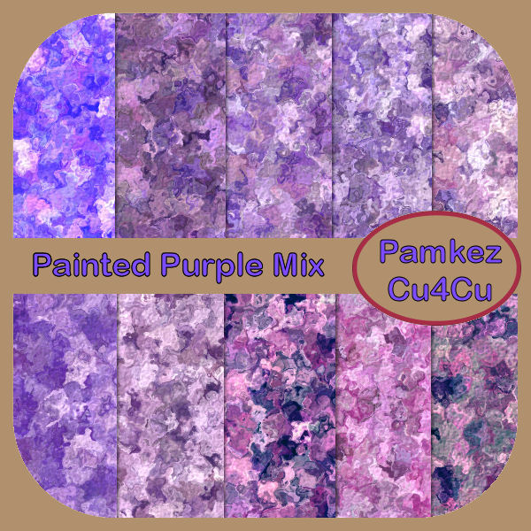Painted Purple Mix - Click Image to Close