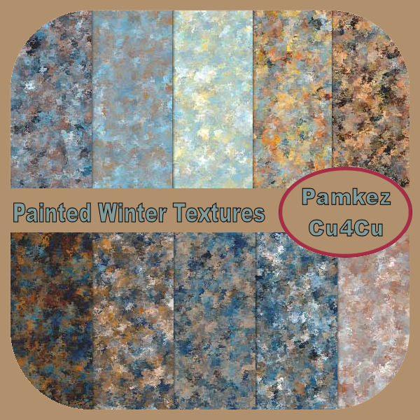 Painted Winter Textures - Click Image to Close