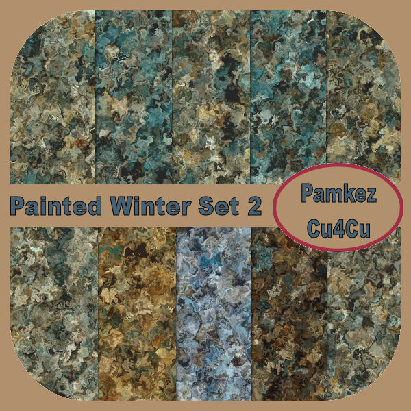 Painted Winter Textures Set 2 - Click Image to Close