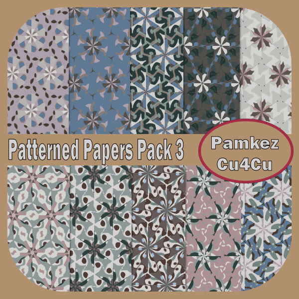 Patterned Papers Pack 3