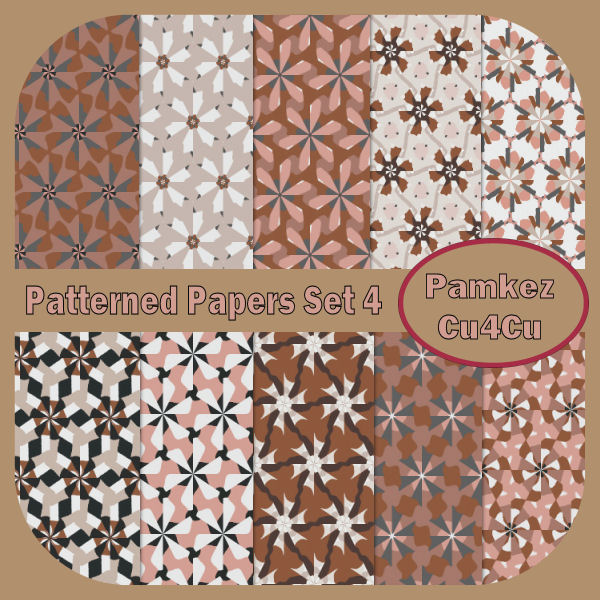 Patterned Papers Set 4 - Click Image to Close