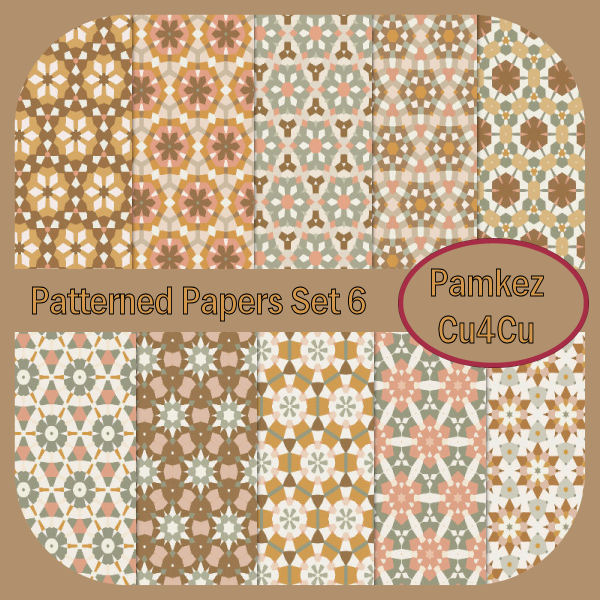 Patterned Papers Set 6 - Click Image to Close