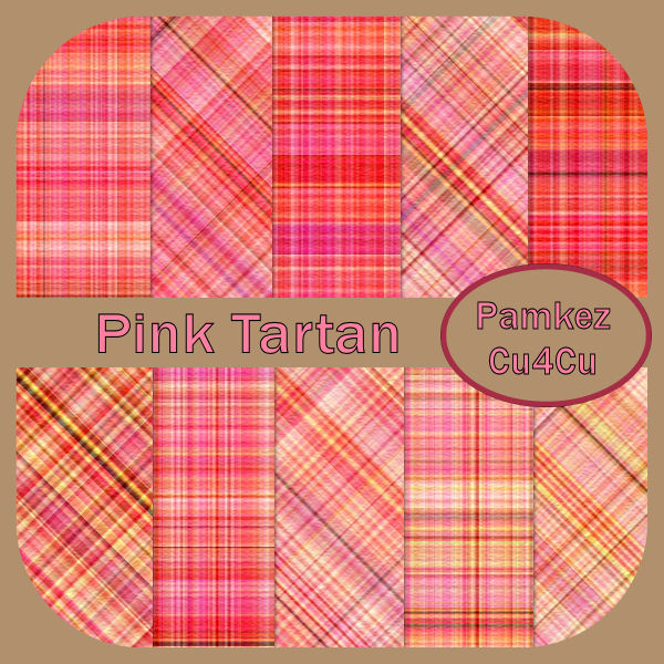Pink Tartan Papers - Click Image to Close