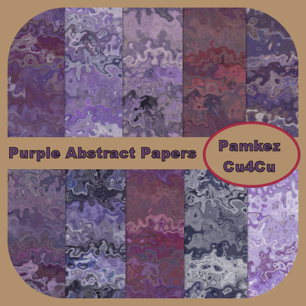 Purple Abstract Papers