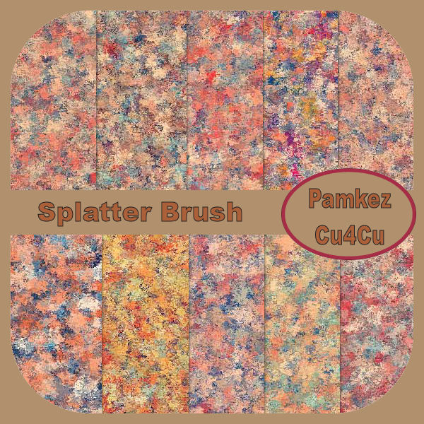 Splatter Brush Papers