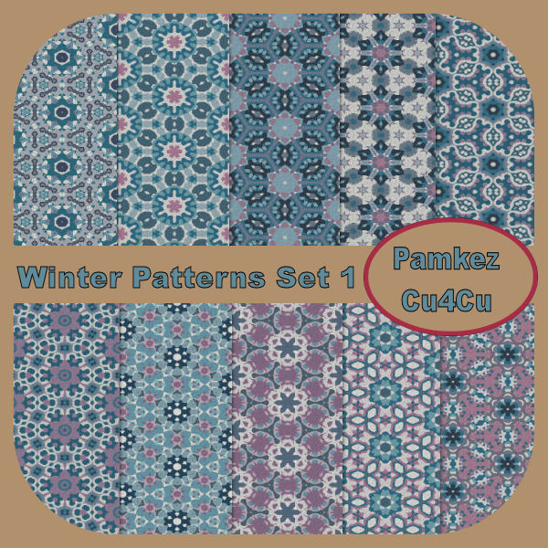 Winter Patterns Set 1 - Click Image to Close