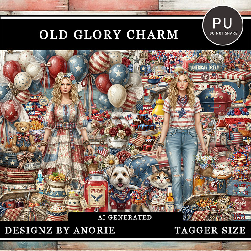 (image for) Old Glory Charm