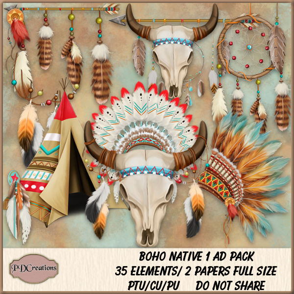 (image for) Boho Native 1 AD Pack