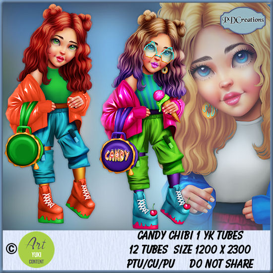 (image for) Candy Chibi 1 YK Tubes